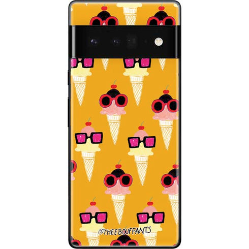 Bouffants and Broken Hearts Ice Cream with Shades Google Pixel 6 Pro Skin